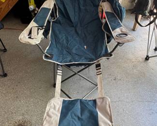SportBrella Reclining Camp Chair with Detachable Footrest