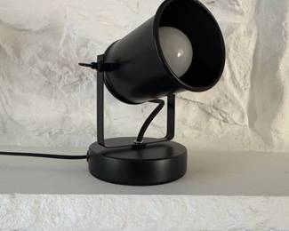 Black Metal Adjustable Spotlight Desk Lamp  IKEA SKURUP