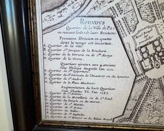 Huitieme Plan de Paris Divis en Ses Vingt Quartiers Map third image