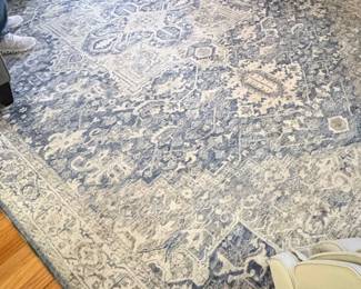 JONATHAN Y Modern Persian Vintage Medallion Light Grey or Navy Area Rug