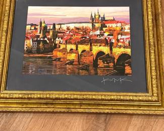 Prague Charles Bridge Art Print Signed by Alexandr Klemens