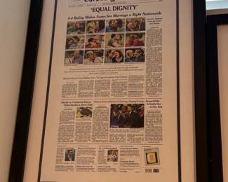 The New York Times Equal Dignity Newspaper Front Page