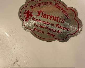 Artigianato Fiorentino Florentia HandPainted Ceramic Bowl second image