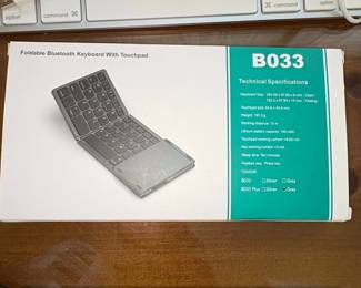 B Foldable Bluetooth Keyboard with Touchpad