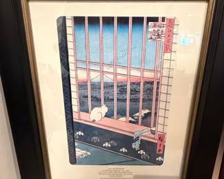 Cat in Window by Ando Hiroshige
