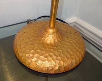 Vintage Gold Tone Table Lamps Pair third image