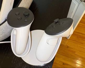 Meta Quest VR Headset with Controllers and Charging Dock second image