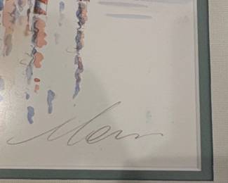 Watercolor Painting of Venice Canal Scene by Merr second image