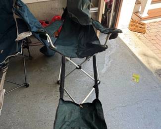 Portable Folding Camping Chair with Footrest