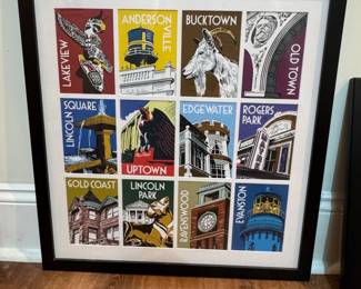 Chicago Neighborhoods Print by Steve Shanabruch