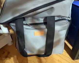 Lifewit Grey Insulated Cooler Bag with Tan Patch