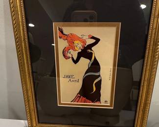 Jane Avril Poster by Henri de ToulouseLautrec