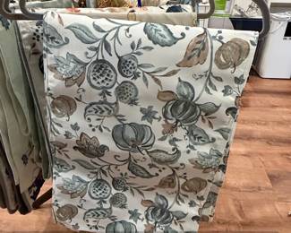 Floral and Pumpkin Print Fabric by the Yard