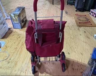 dbest products Trolley Dolly Red Shopping Cart second image