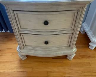 Signature Design by Ashley Demarlos Parchment White Drawer Nightstand