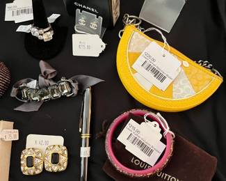 Louis Vuitton Inclusion Bracelet, Coach Lemon Keychain Wallet