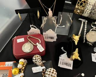 14k Gold Hoops, Sterling David Yurman Hoops, Tory Burch Fox Bracelet
