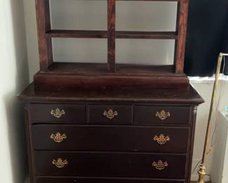 Vintage Mahogany Dresser and Bookshelf 46 x 82 x 26