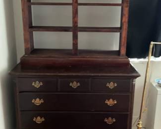 Vintage Mahogany Dresser and Bookshelf 46 x 82 x 26