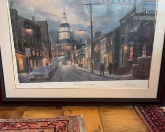 Winter in Annapolis Signed Print by Paul McGehee