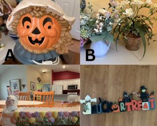 Halloween & Easter Decor, Artificial Plants 