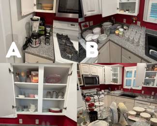 Lots of Kitchen Dishes and Glass 