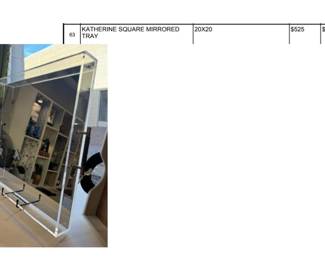 ACRYLIC AND MIRROR TRAY