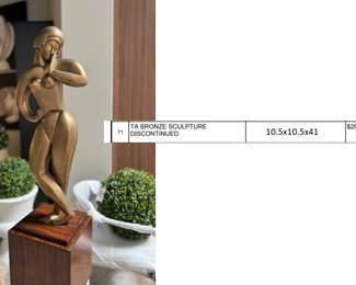 DISCONTINUED THEODORE ALEXANDER STATUE