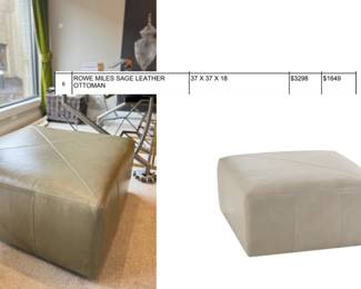 LEATHER OTTOMAN