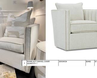 SWIVEL CHAIR WITH CHANNELING