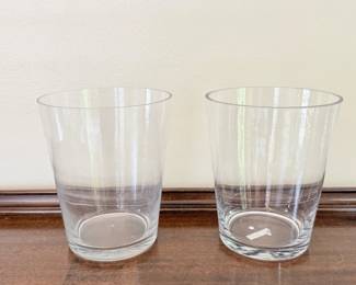 146 LargeClearGlassVases