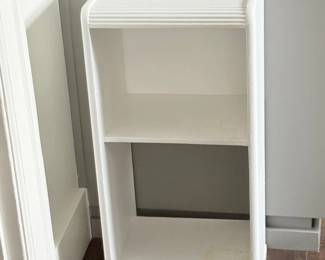 79 PaintedWoodenSideTablewOpenShelves