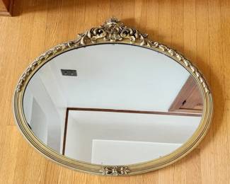 3 FramedWoodenOvalMirror