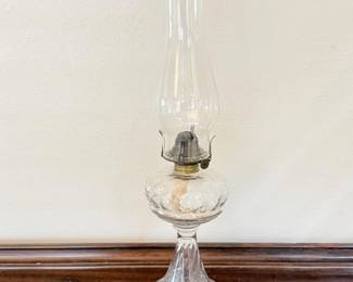 138 ClearGlassHurricaneOilLamp