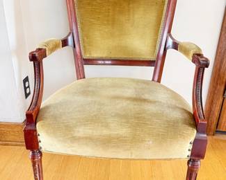 76 FrenchDirectoireUpholsteredArmChair