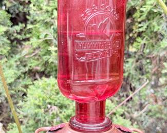 87 GlassHummingbirdFeeder