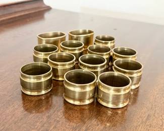 66 VintageBrassNapkinRings