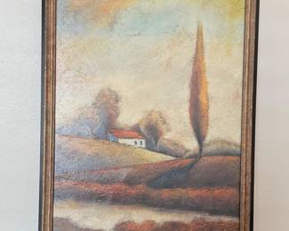 32 FramedTexturedCanvasLandscapeTuscanStyleWallArt