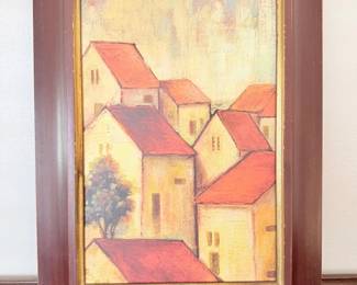 23 WoodFramedEuropeanVillageWallArtROMAMouldingCollectionPrint