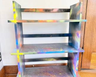 120 WoodenShelfwSprayPaintDesign