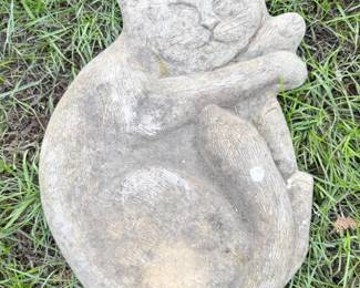 107 OutdoorConcreteCatSculpture