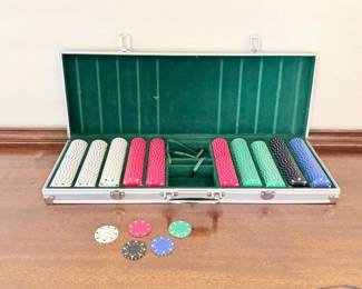 15 PortablePokerChipSet