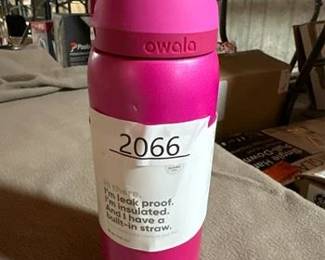 Owala FreeSip Stainless Steel Water Bottle, Read My Lips, 32oz