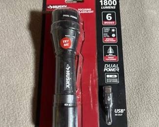 1800 Lumens Dual Power LED Rechargeable Tactical Flashlight