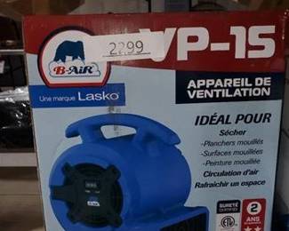 B-Air 13.3 in. H 3 speed Blower Fan