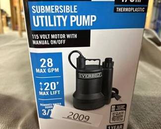 Everbilt 1/6 HP Plastic Submersible Utility Pump