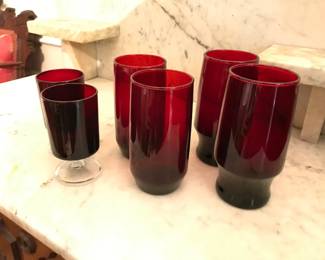 Antique Cranberry Glassware
