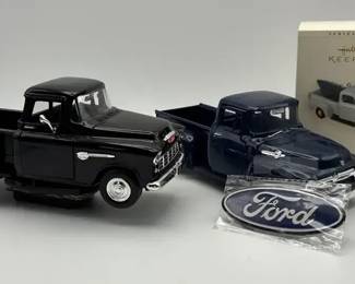 Vintage Ford And A Vintage Chevy And A Keepsake