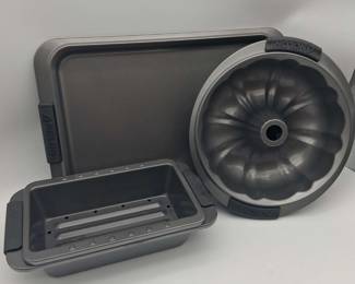 Analon Bundt Pan, Loaf Pan, And Sheet Tray