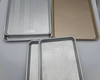 9 Nordicware Baking Sheets Various Sizes Like New